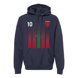 Morocco 10 Soccer Jersey Morocco Football Fan Soccer Premium Hoodie