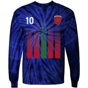 Morocco 10 Soccer Jersey Morocco Football Fan Soccer Tie-Dye Long Sleeve Shirt