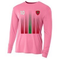 Morocco 10 Soccer Jersey Morocco Football Fan Soccer Cooling Performance Long Sleeve Crew