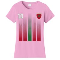 Morocco 10 Soccer Jersey Morocco Football Fan Soccer Women's T-Shirt