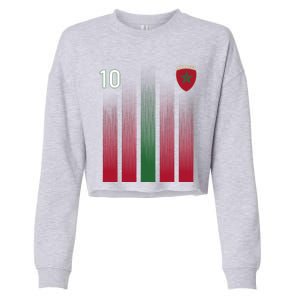 Morocco 10 Soccer Jersey Morocco Football Fan Soccer Cropped Pullover Crew