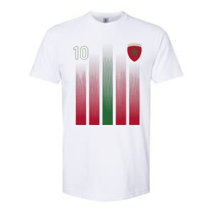 Morocco 10 Soccer Jersey Morocco Football Fan Soccer Softstyle CVC T-Shirt