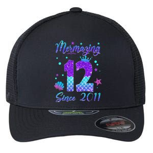 Mermazing 12 Since 2011 12th Birthday Mermaid Theme Flexfit Unipanel Trucker Cap