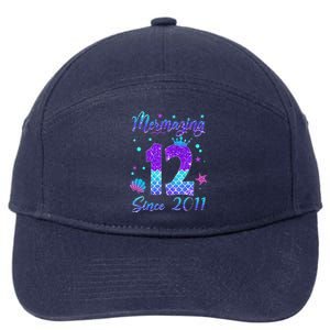 Mermazing 12 Since 2011 12th Birthday Mermaid Theme 7-Panel Snapback Hat