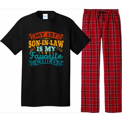 My 1st Son In Law Is My Favorite Child Funny Parent Pajama Set