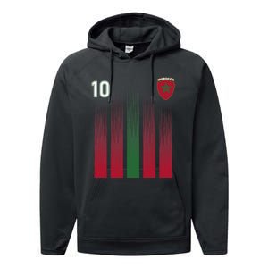 Morocco 10 Soccer Jersey Morocco Football Fan Soccer Performance Fleece Hoodie