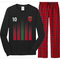 Morocco 10 Soccer Jersey Morocco Football Fan Soccer Long Sleeve Pajama Set