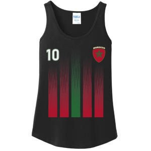 Morocco 10 Soccer Jersey Morocco Football Fan Soccer Ladies Essential Tank