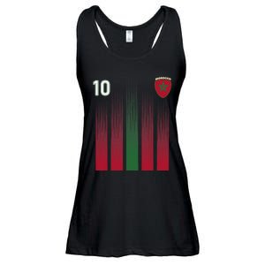 Morocco 10 Soccer Jersey Morocco Football Fan Soccer Ladies Essential Flowy Tank