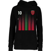 Morocco 10 Soccer Jersey Morocco Football Fan Soccer Womens Funnel Neck Pullover Hood