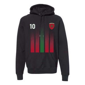 Morocco 10 Soccer Jersey Morocco Football Fan Soccer Premium Hoodie