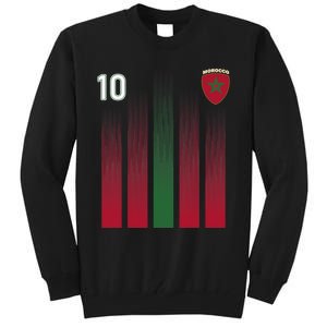 Morocco 10 Soccer Jersey Morocco Football Fan Soccer Tall Sweatshirt