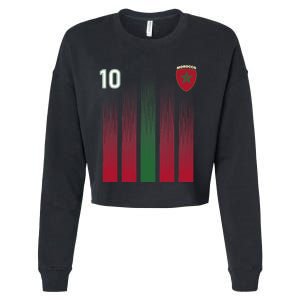 Morocco 10 Soccer Jersey Morocco Football Fan Soccer Cropped Pullover Crew