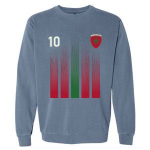 Morocco 10 Soccer Jersey Morocco Football Fan Soccer Garment-Dyed Sweatshirt