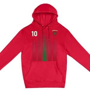 Morocco 10 Soccer Jersey Morocco Football Fan Soccer Premium Pullover Hoodie