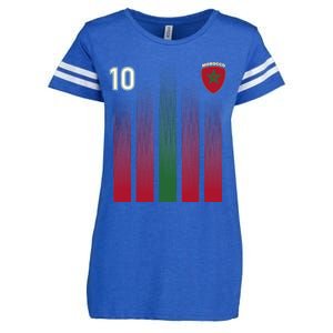 Morocco 10 Soccer Jersey Morocco Football Fan Soccer Enza Ladies Jersey Football T-Shirt