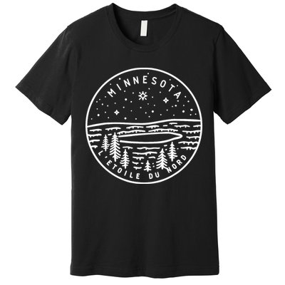Minnesota 1858 State Of Minnesota Premium T-Shirt