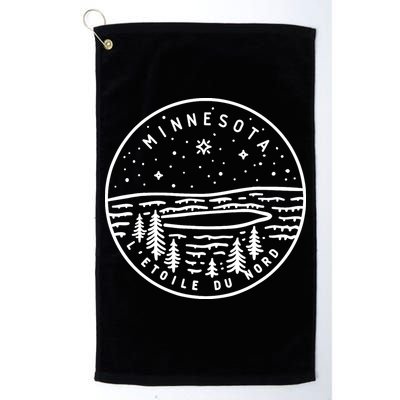 Minnesota 1858 State Of Minnesota Golf Towel