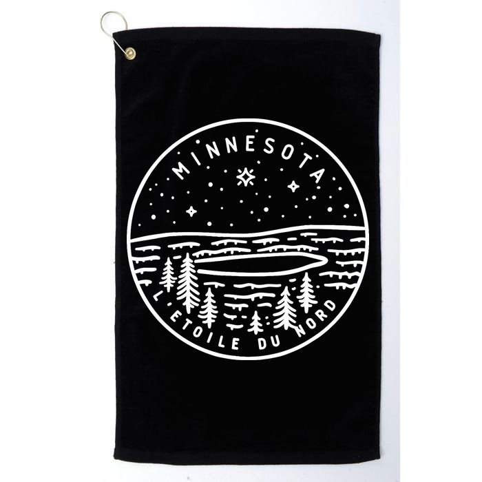 Minnesota 1858 State Of Minnesota Golf Towel