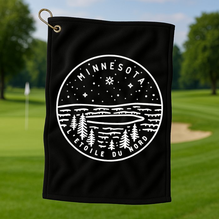 Minnesota 1858 State Of Minnesota Golf Towel