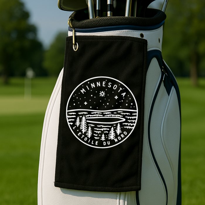 Minnesota 1858 State Of Minnesota Golf Towel