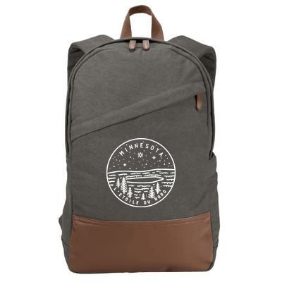 Minnesota 1858 State Of Minnesota Cotton Canvas Backpack