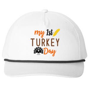 My 1st Turkey Day Thanksgiving Snapback Five-Panel Rope Hat