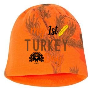 My 1st Turkey Day Thanksgiving Kati - Camo Knit Beanie