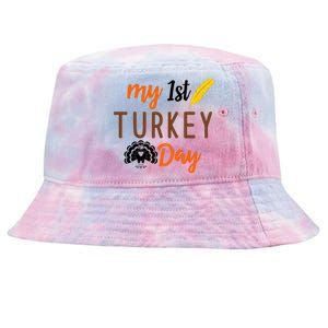 My 1st Turkey Day Thanksgiving Tie-Dyed Bucket Hat