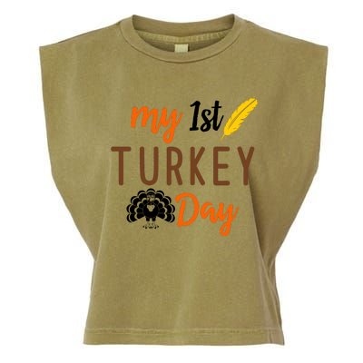 My 1st Turkey Day Thanksgiving Garment-Dyed Women's Muscle Tee