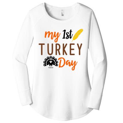 My 1st Turkey Day Thanksgiving Women's Perfect Tri Tunic Long Sleeve Shirt