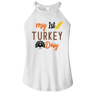 My 1st Turkey Day Thanksgiving Women's Perfect Tri Rocker Tank