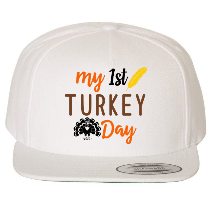 My 1st Turkey Day Thanksgiving Wool Snapback Cap