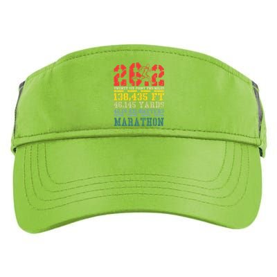 Marathoner 26 2 Math Miles Marathon Running Runner Gift Adult Drive Performance Visor