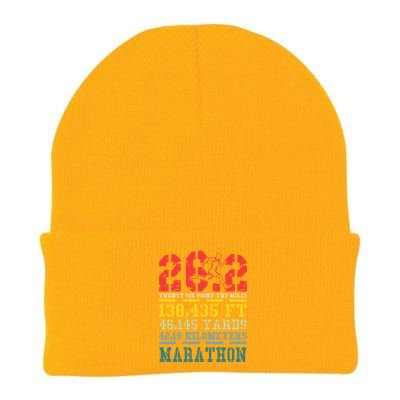 Marathoner 26 2 Math Miles Marathon Running Runner Gift Knit Cap Winter Beanie