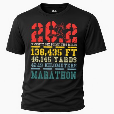 Marathoner 26 2 Math Miles Marathon Running Runner Gift Performance Shirt