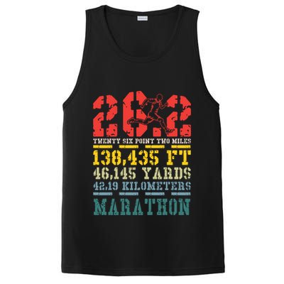 Marathoner 26 2 Math Miles Marathon Running Runner Gift PosiCharge Competitor Tank