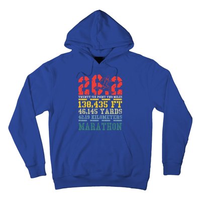 Marathoner 26 2 Math Miles Marathon Running Runner Gift Hoodie