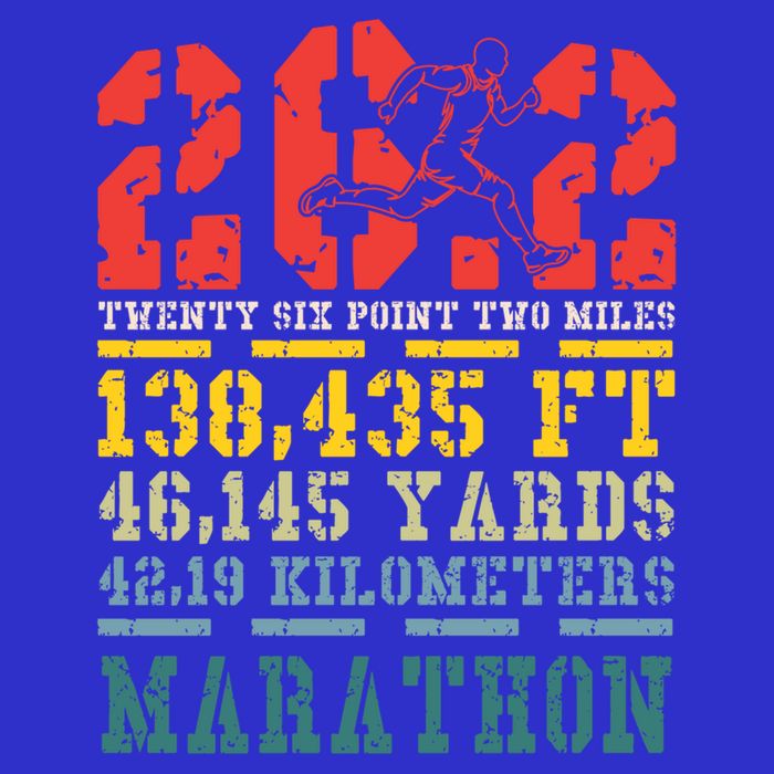Marathoner 26 2 Math Miles Marathon Running Runner Gift Zip Tote Bag