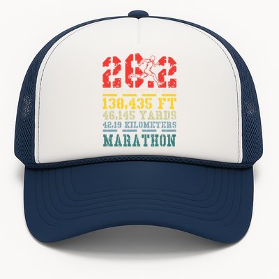 Marathoner 26 2 Math Miles Marathon Running Runner Gift Trucker Hat