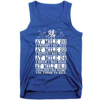 Marathoner 26 2 Miles Marathon Running Runner Great Gift Tank Top