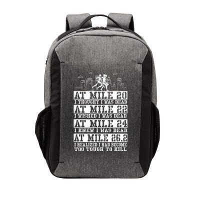 Marathoner 26 2 Miles Marathon Running Runner Great Gift Vector Backpack