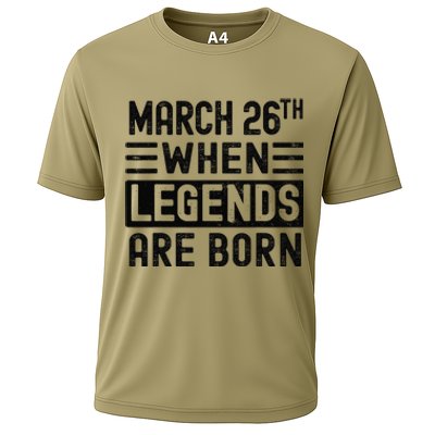 March 26th Bday March 26 Birthday Gift Cooling Performance Crew T-Shirt