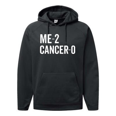 Me 2 Cancer 0 I Beat Cancer Twice Brave Survivor Cute Performance Fleece Hoodie