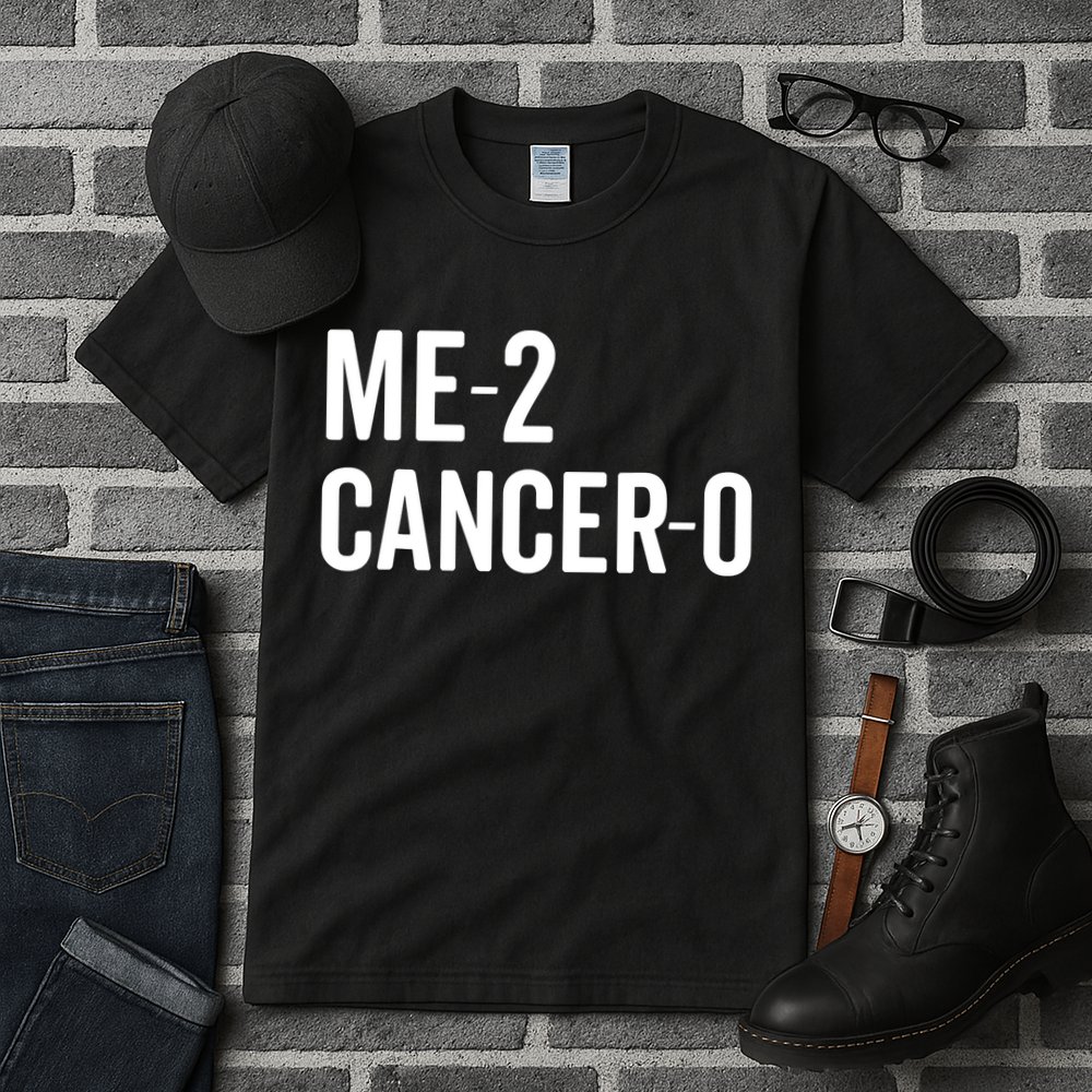 Me 2 Cancer 0 I Beat Cancer Twice Brave Survivor Cute Tall T-Shirt