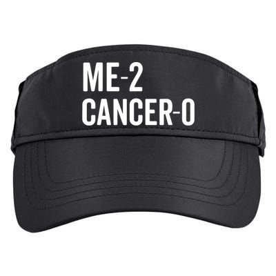 Me 2 Cancer 0 I Beat Cancer Twice Brave Survivor Cute Adult Drive Performance Visor