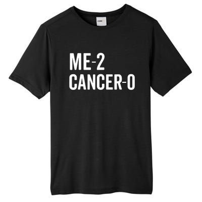 Me 2 Cancer 0 I Beat Cancer Twice Brave Survivor Cute Tall Fusion ChromaSoft Performance T-Shirt