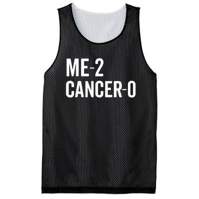 Me 2 Cancer 0 I Beat Cancer Twice Brave Survivor Cute Mesh Reversible Basketball Jersey Tank