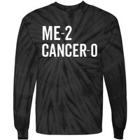 Me 2 Cancer 0 I Beat Cancer Twice Brave Survivor Cute Tie-Dye Long Sleeve Shirt