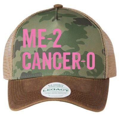 Me 2 Cancer 0 I Beat Breast Cancer Twice Survivor Cute Legacy Tie Dye Trucker Hat